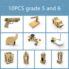 STEM Educational Wooden DIY Science Toys for Kids