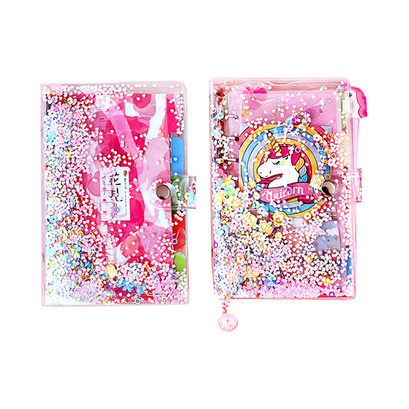 Kids Pink Unicorn Journal - Cute A6/A5 Diary/Notebook