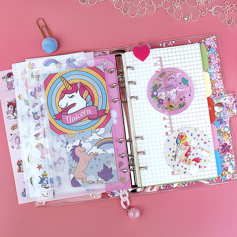 Kids Pink Unicorn Journal - Cute A6/A5 Diary/Notebook
