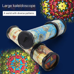 Large Rotating Kaleidoscope Prism for Kids' Education