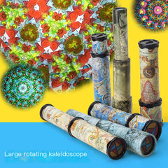 Large Rotating Kaleidoscope Prism for Kids' Education