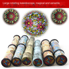 Large Rotating Kaleidoscope Prism for Kids' Education
