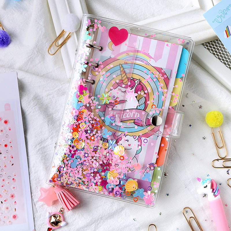 Kids Pink Unicorn Journal - Cute A6/A5 Diary/Notebook