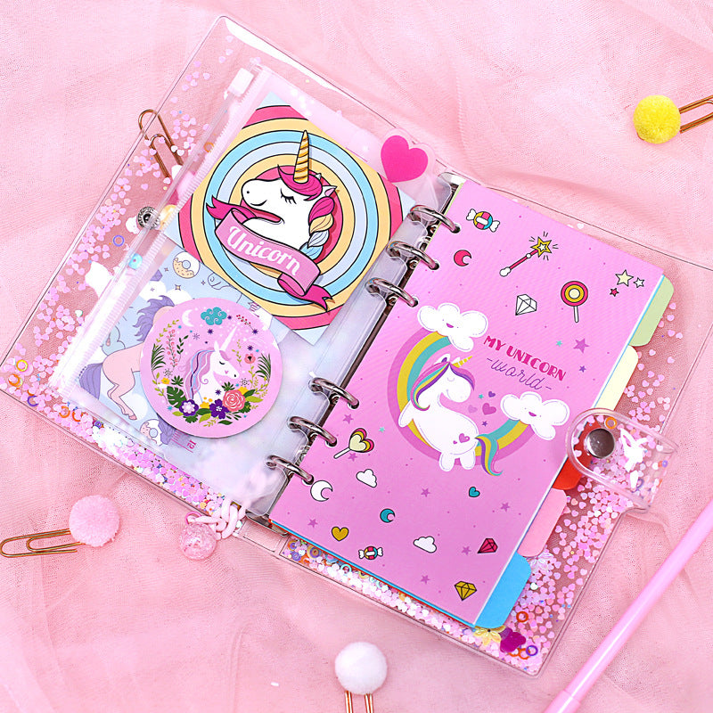 Kids Pink Unicorn Journal - Cute A6/A5 Diary/Notebook