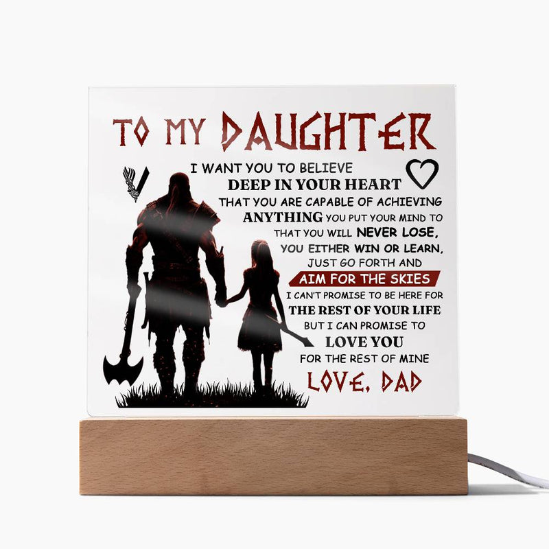 To My Daughter Skies – Acrylic Square