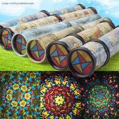 Large Rotating Kaleidoscope Prism for Kids' Education
